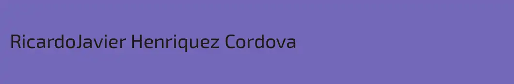 RicardoJavier Henriquez Cordova